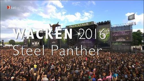 [音乐节] 美国华丽金属钢豹乐队 Steel Panther – Wacken Open Air Live 2016 .720P