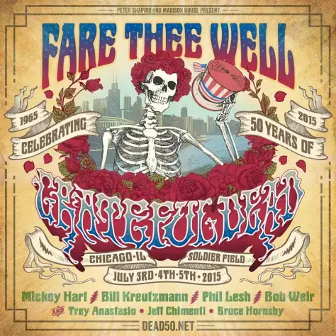 [蓝光原盘] 美国迷幻摇滚乐队Grateful Dead - Fare Thee Well 2xBD 2015 [Blu-ray 1080i]